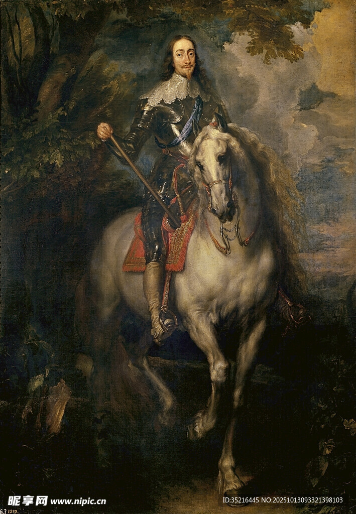 骑马的贵族男子肖像