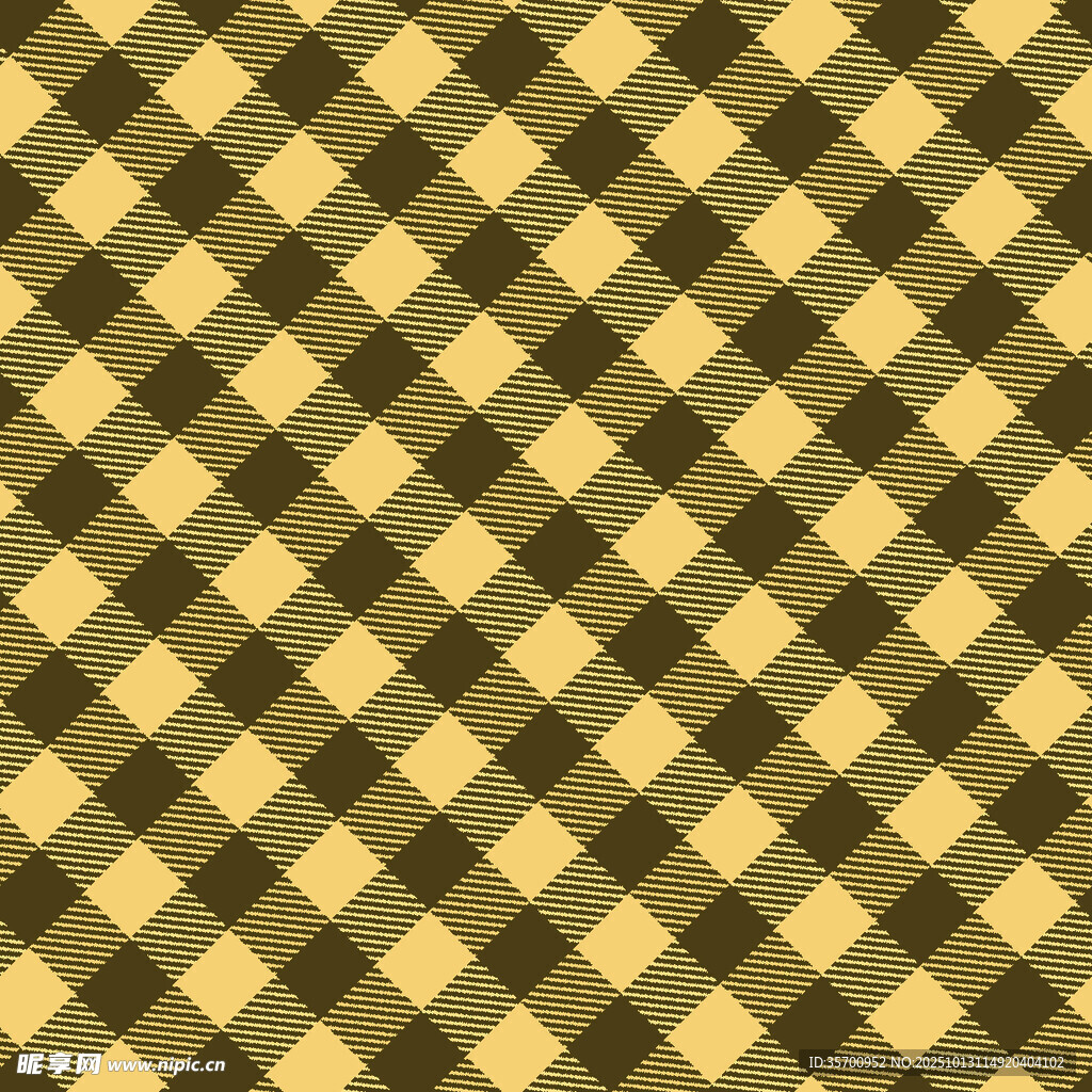 黄绿格子几何图案背景