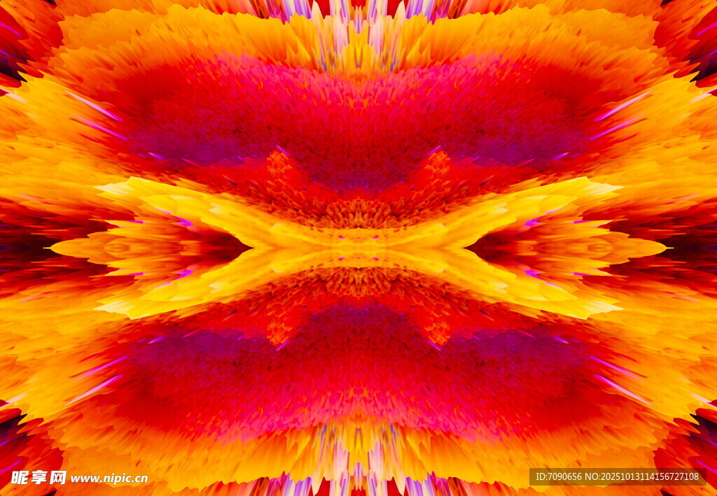 绚丽对称抽象艺术图案