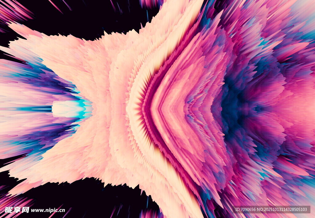 梦幻炫彩抽象艺术图案