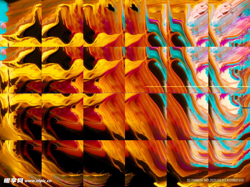 绚丽抽象色彩纹理图案