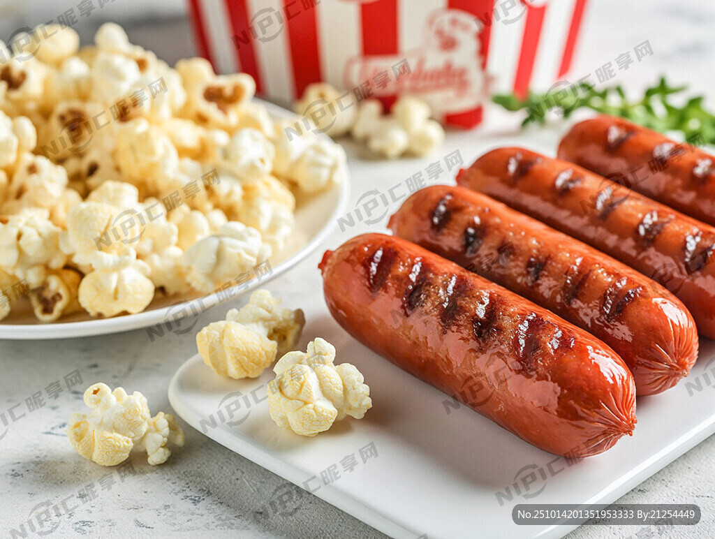 爆米花 烤肠