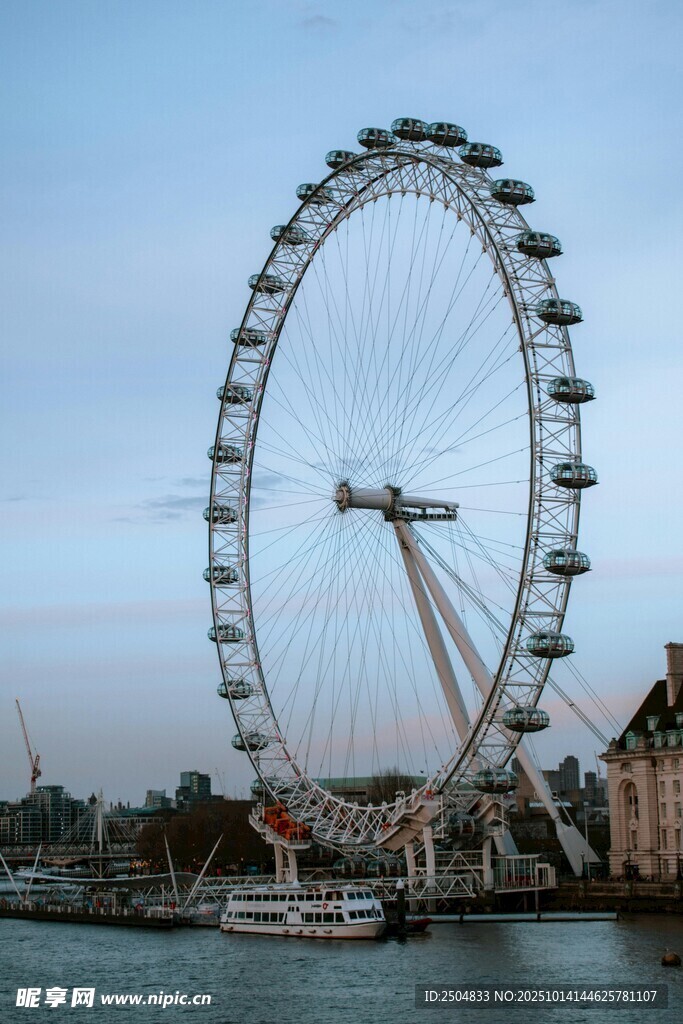 伦敦眼摩天轮夜景