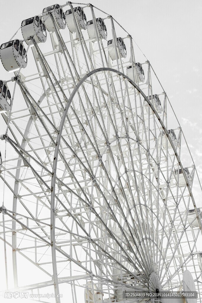 巨大摩天轮的壮观景象