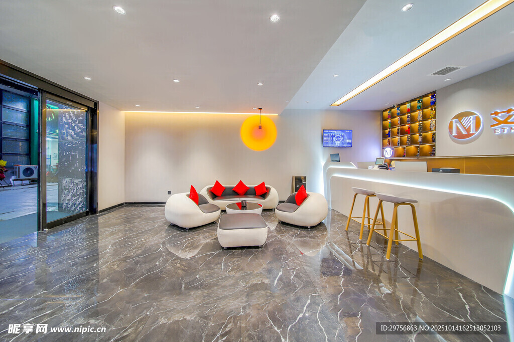 现代风格接待大厅室内景
