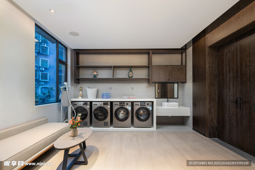 现代简约风洗衣房设计