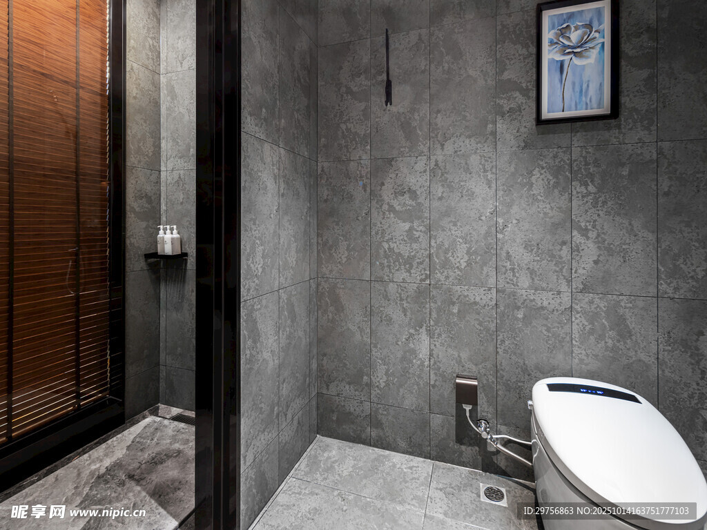 现代简约风灰色系卫生间