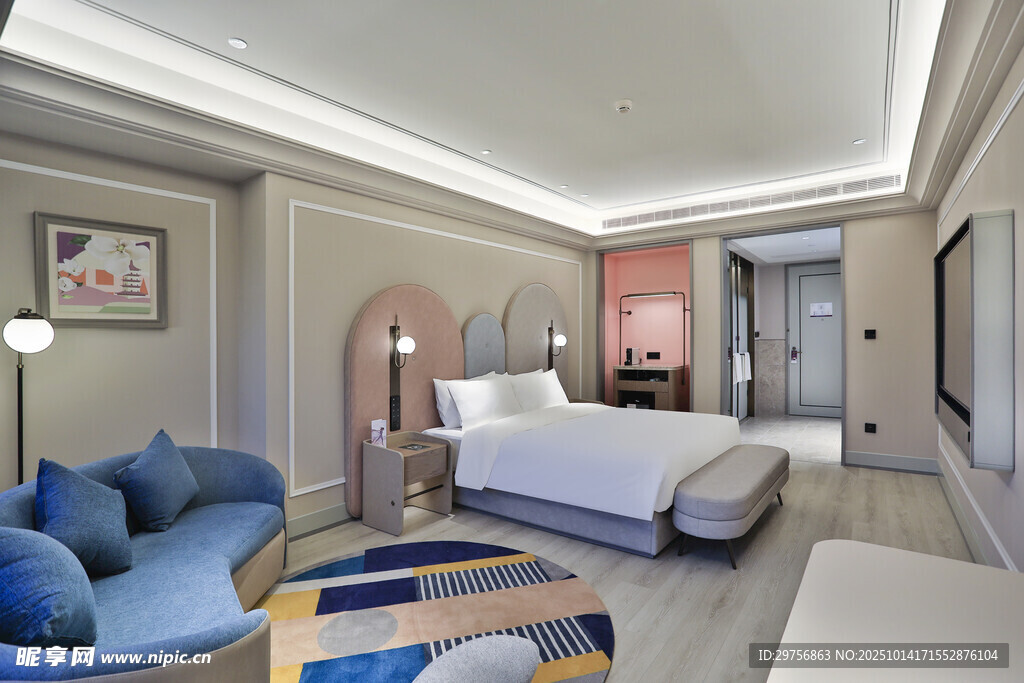 豪华现代风格酒店客房