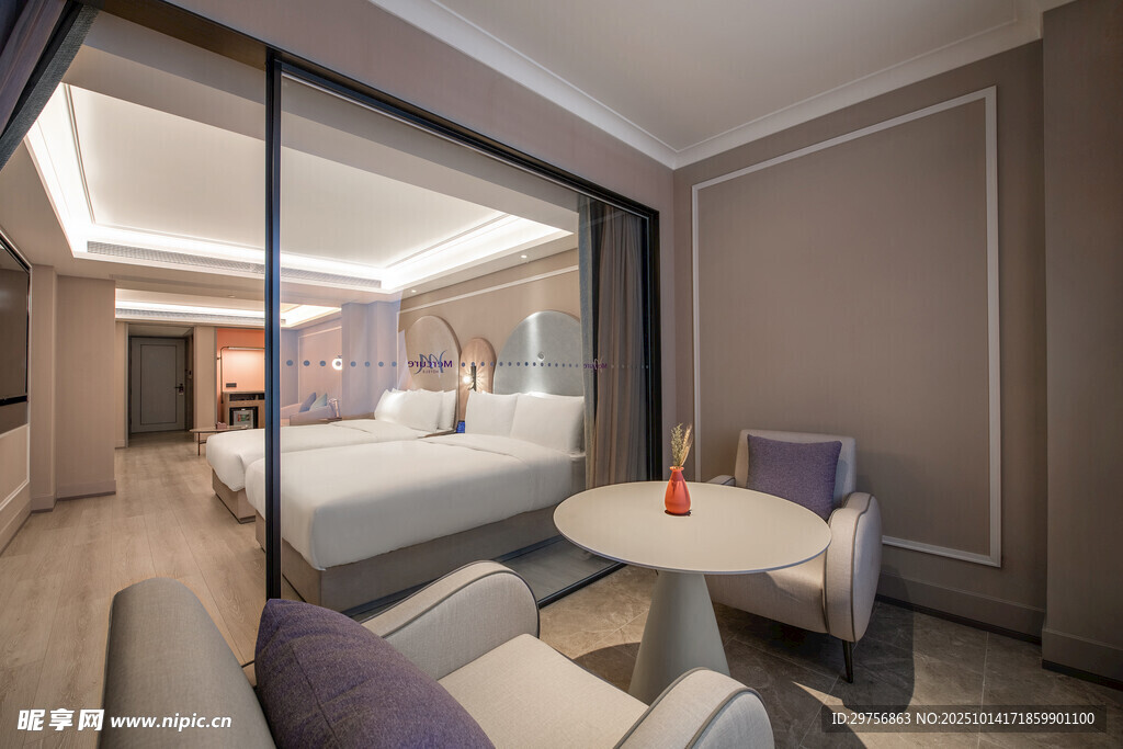 现代简约风格卧室室内场景