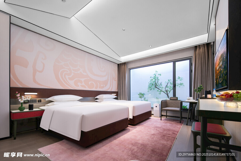 现代简约风格温馨卧室空间