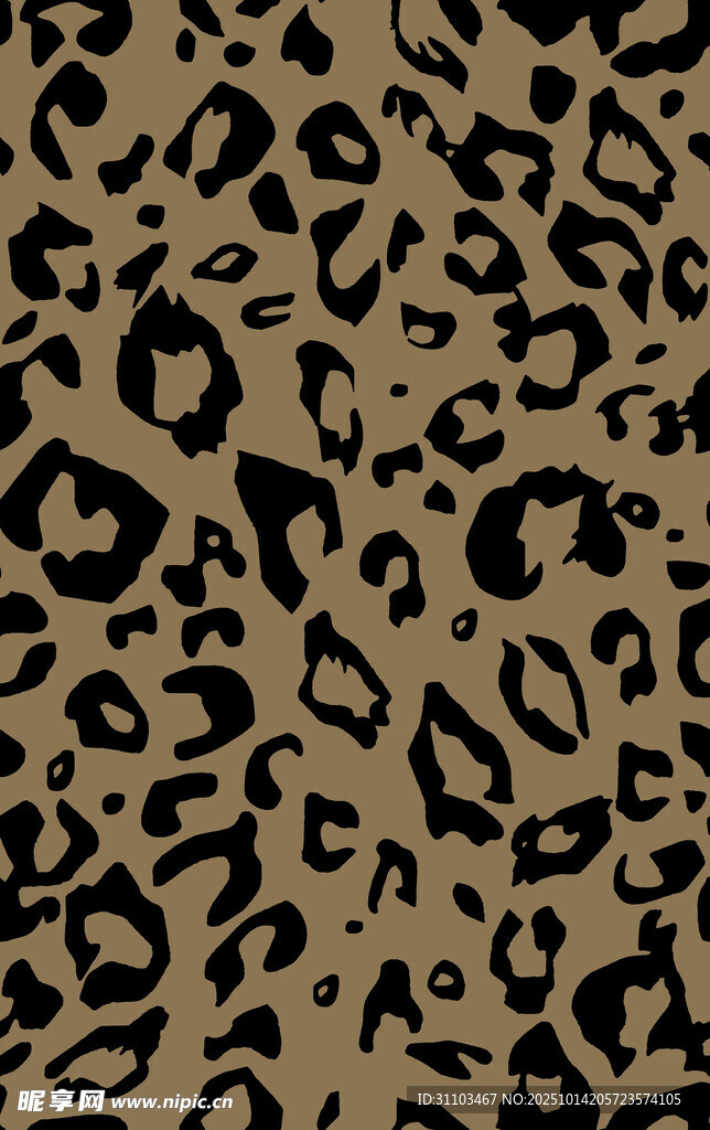 豹纹图案纹理背景