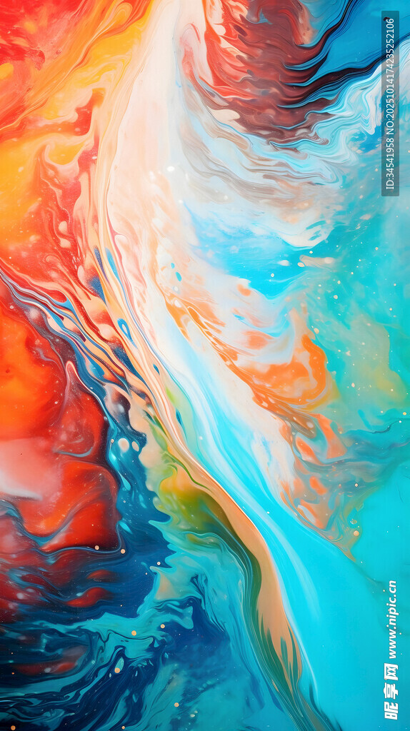 绚丽多彩的抽象流体艺术