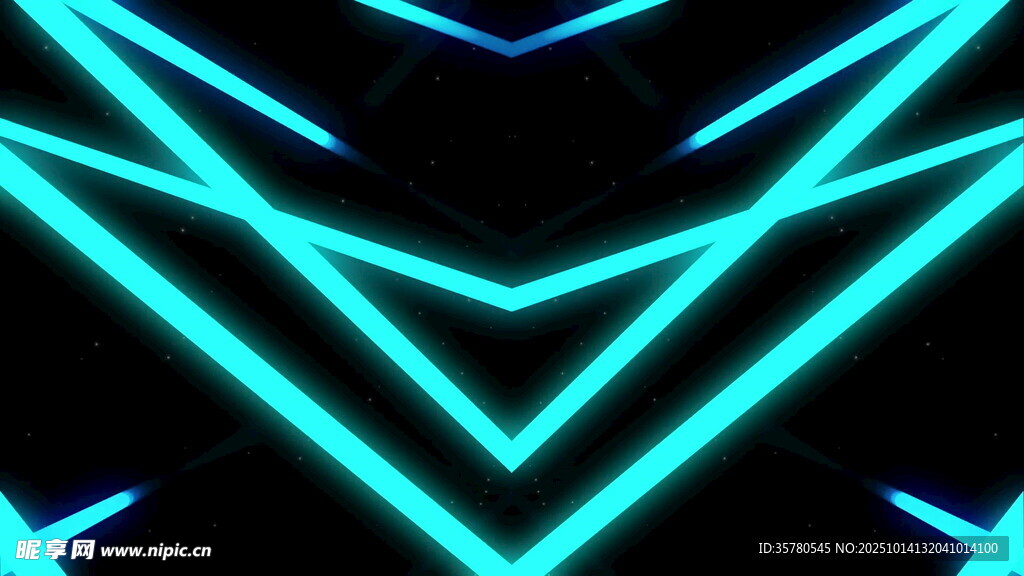 霓虹三角光效图案
