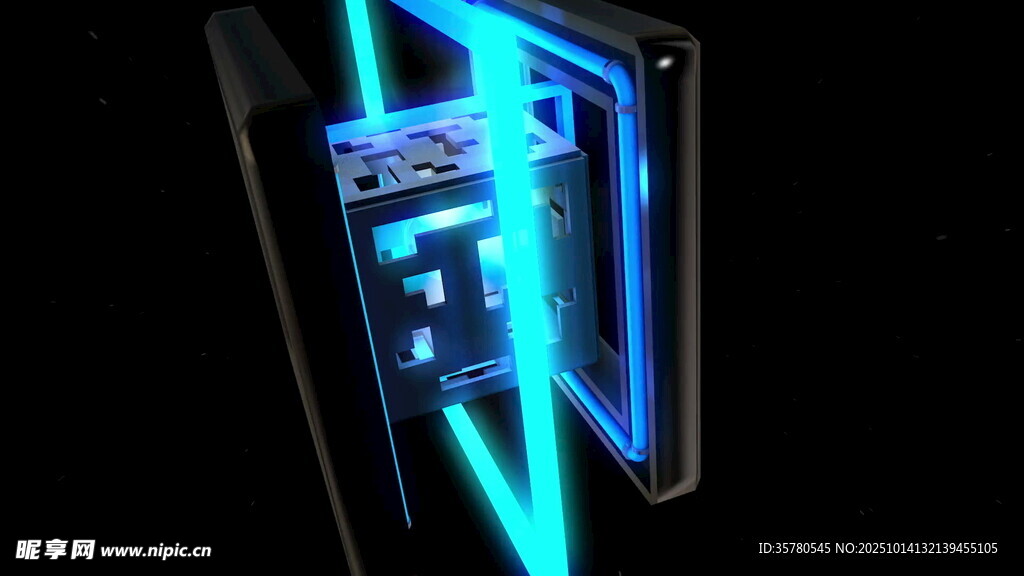 炫酷蓝光手机内部构造图