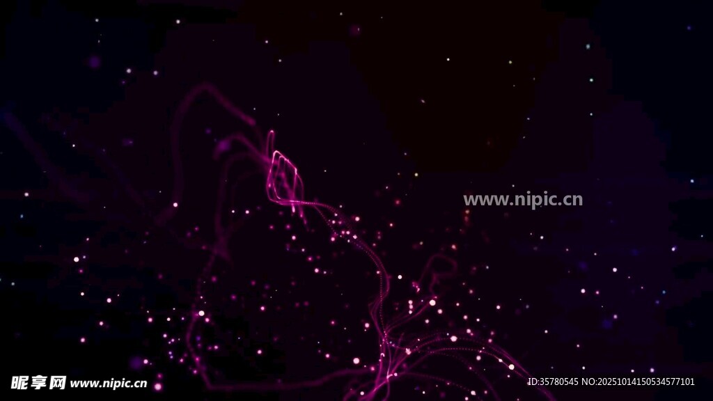 梦幻紫色星空夜景