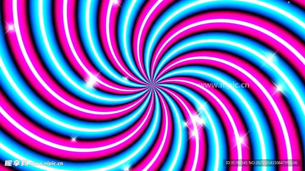 炫彩螺旋条纹背景图案