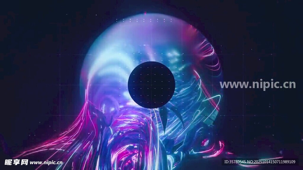 梦幻炫彩抽象光盘图案