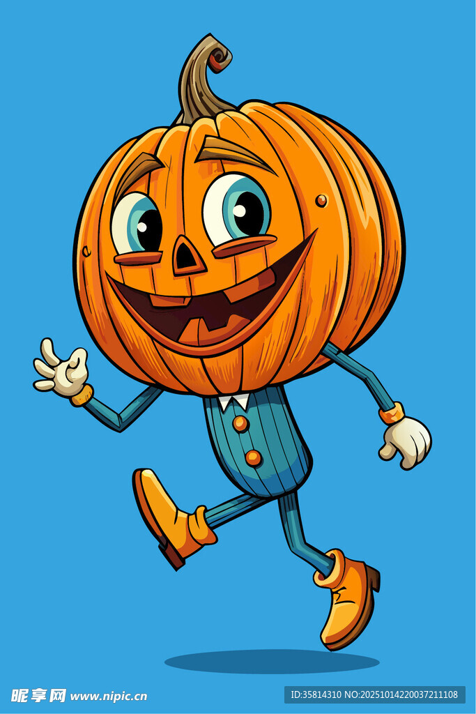 奔跑的南瓜卡通形象