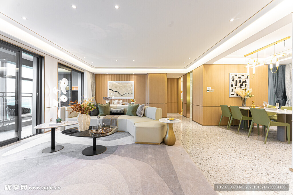 现代简约风客厅室内场景