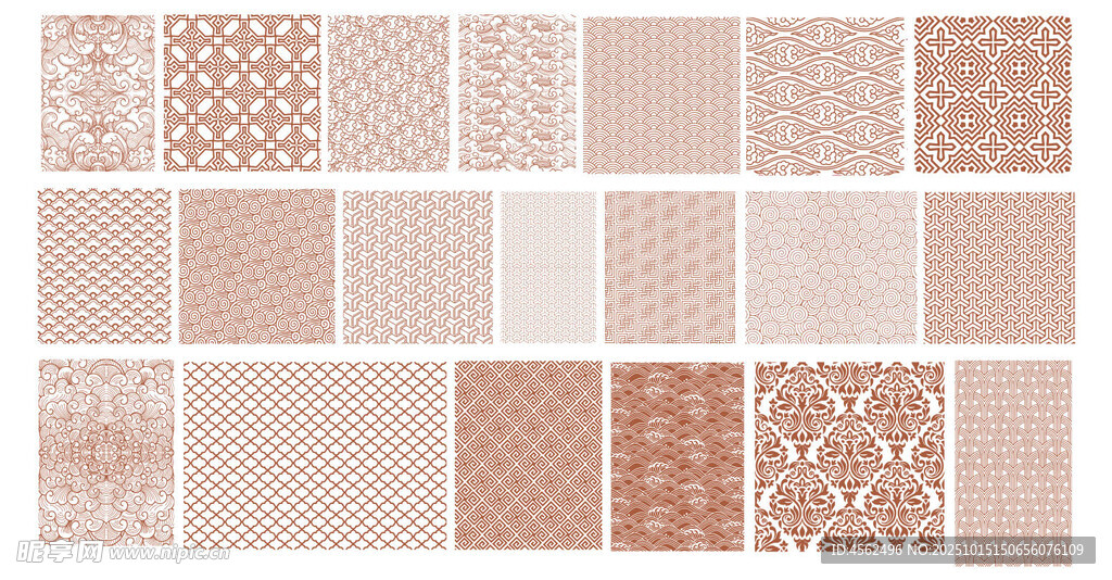 古典花纹底纹图案纹理集合