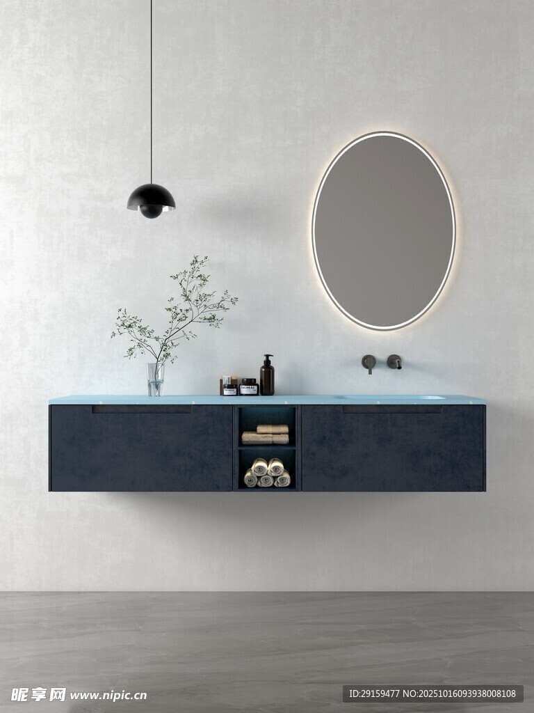 简约现代风格浴室洗手台