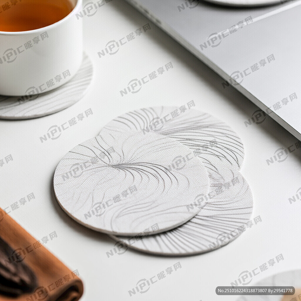 茶餐厅线条杯垫图4幅