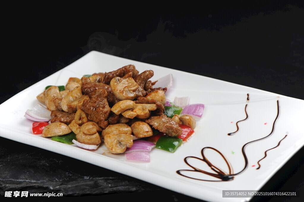 美味香酥炸鸡块摆盘精致