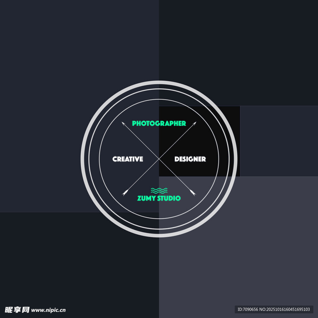 科技风圆形信息