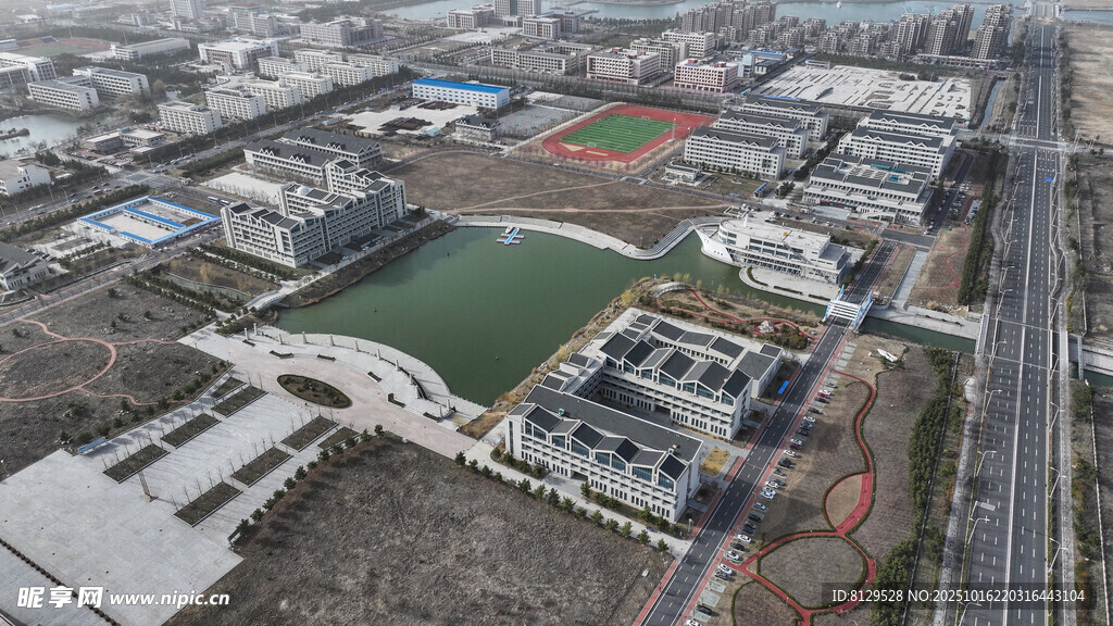 城市建筑景观俯瞰图