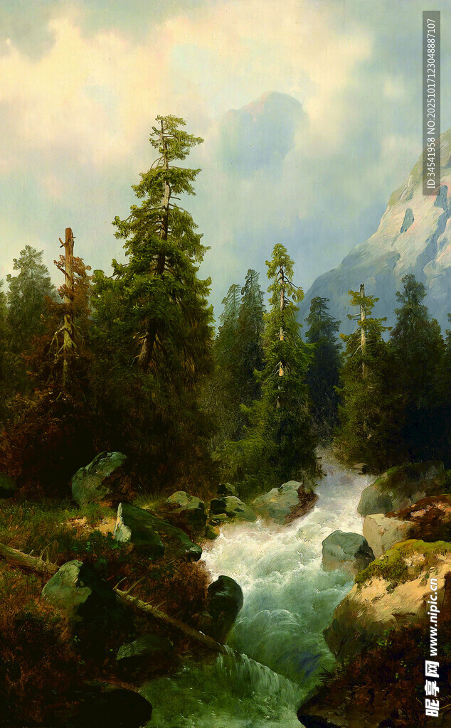 山林溪流间的自然美景