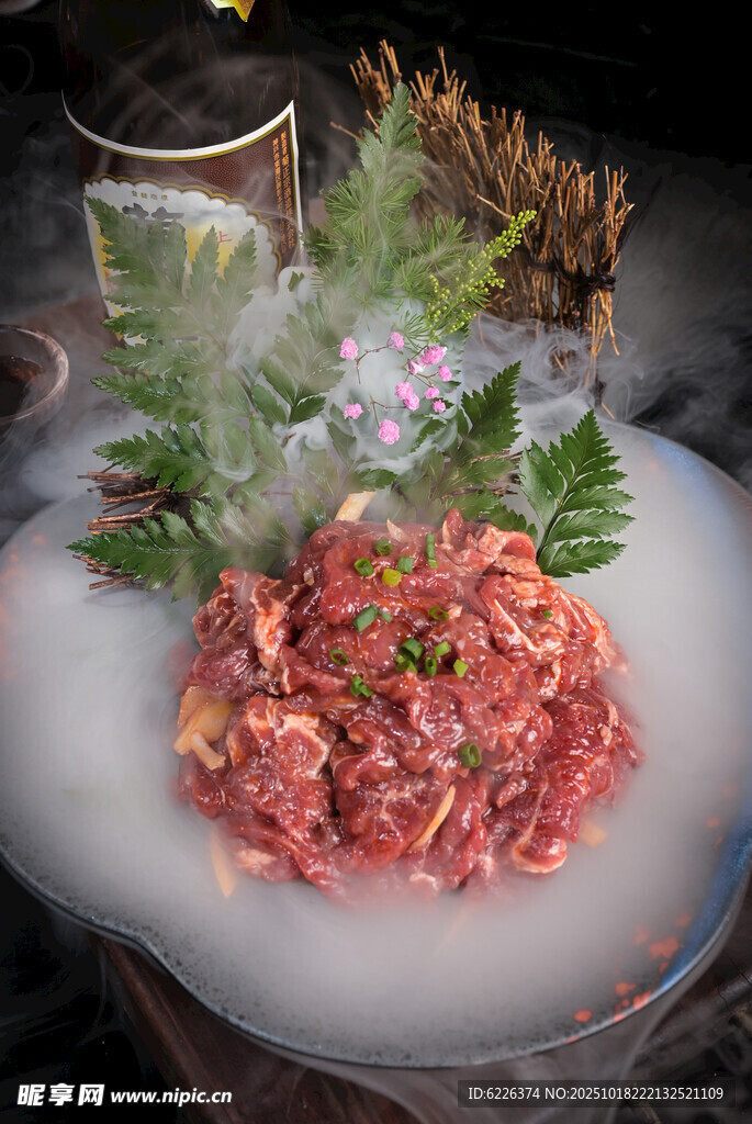 生拌黄牛肉烤肉