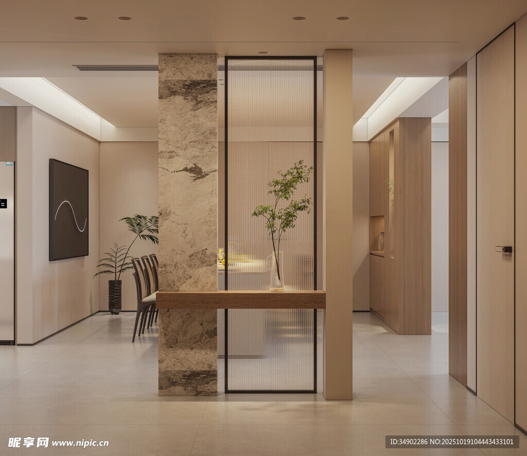 现代风简约玄关室内设计