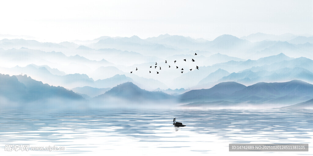 水墨山水背景