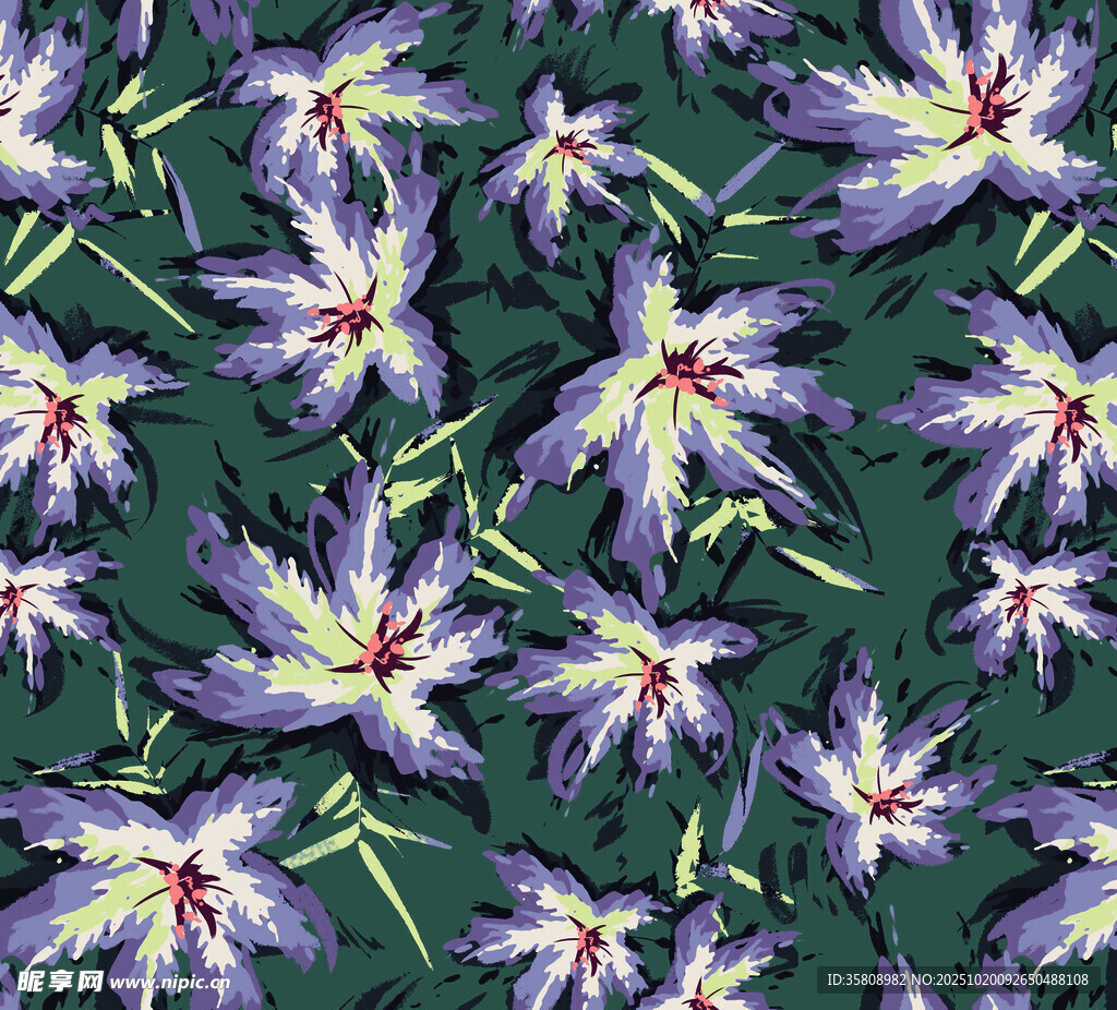 花卉图案背景纹理