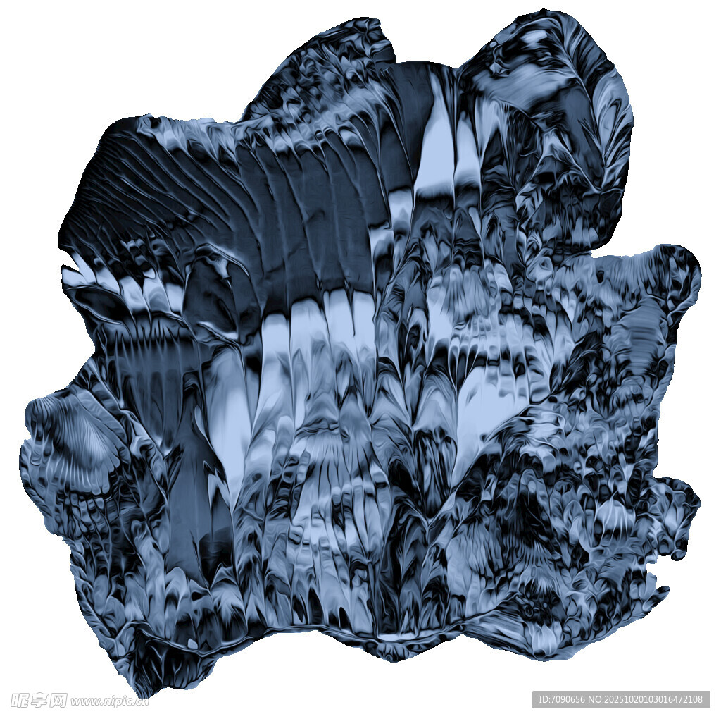 蓝黑色抽象纹理布料