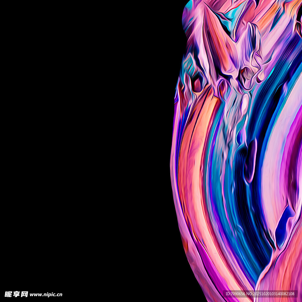 绚丽多彩流体艺术图案