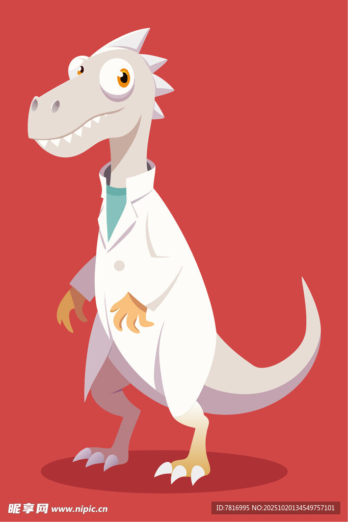 穿白大褂的恐龙