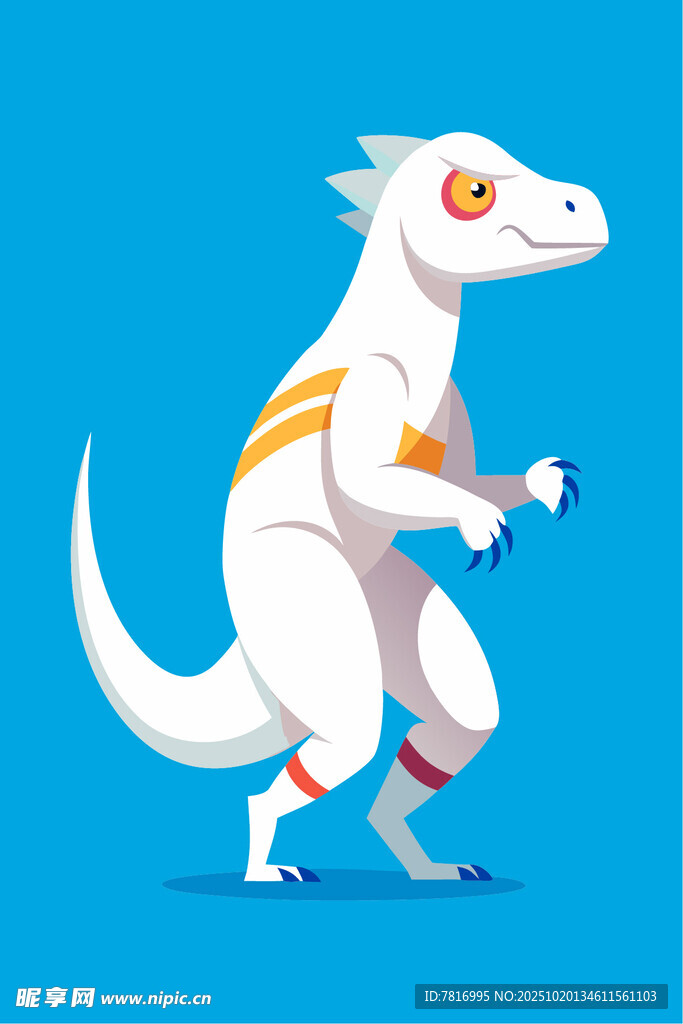 跳舞的白色恐龙