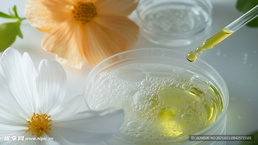 花朵精油提取实验场景