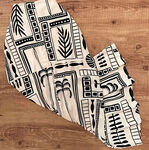 几何植物图案布料样品