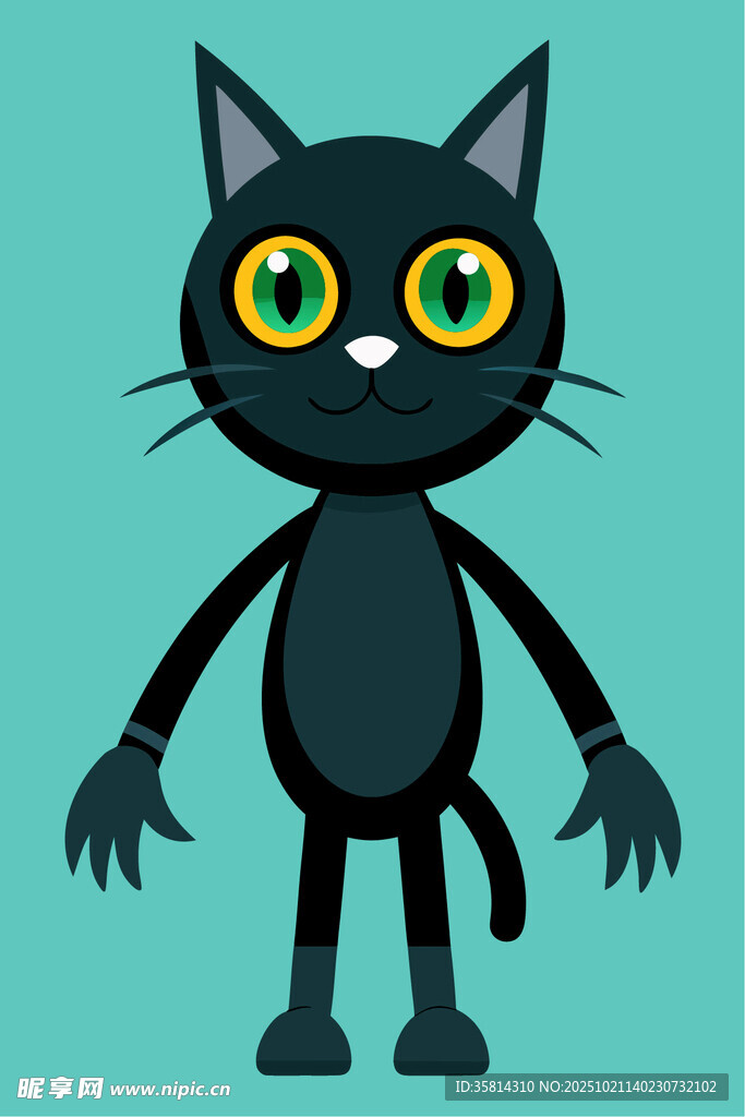 黑猫卡通形象