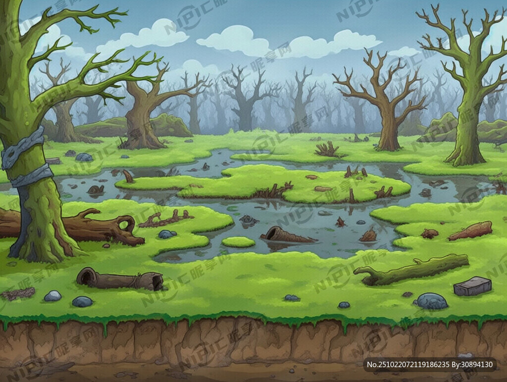 卡通沼泽