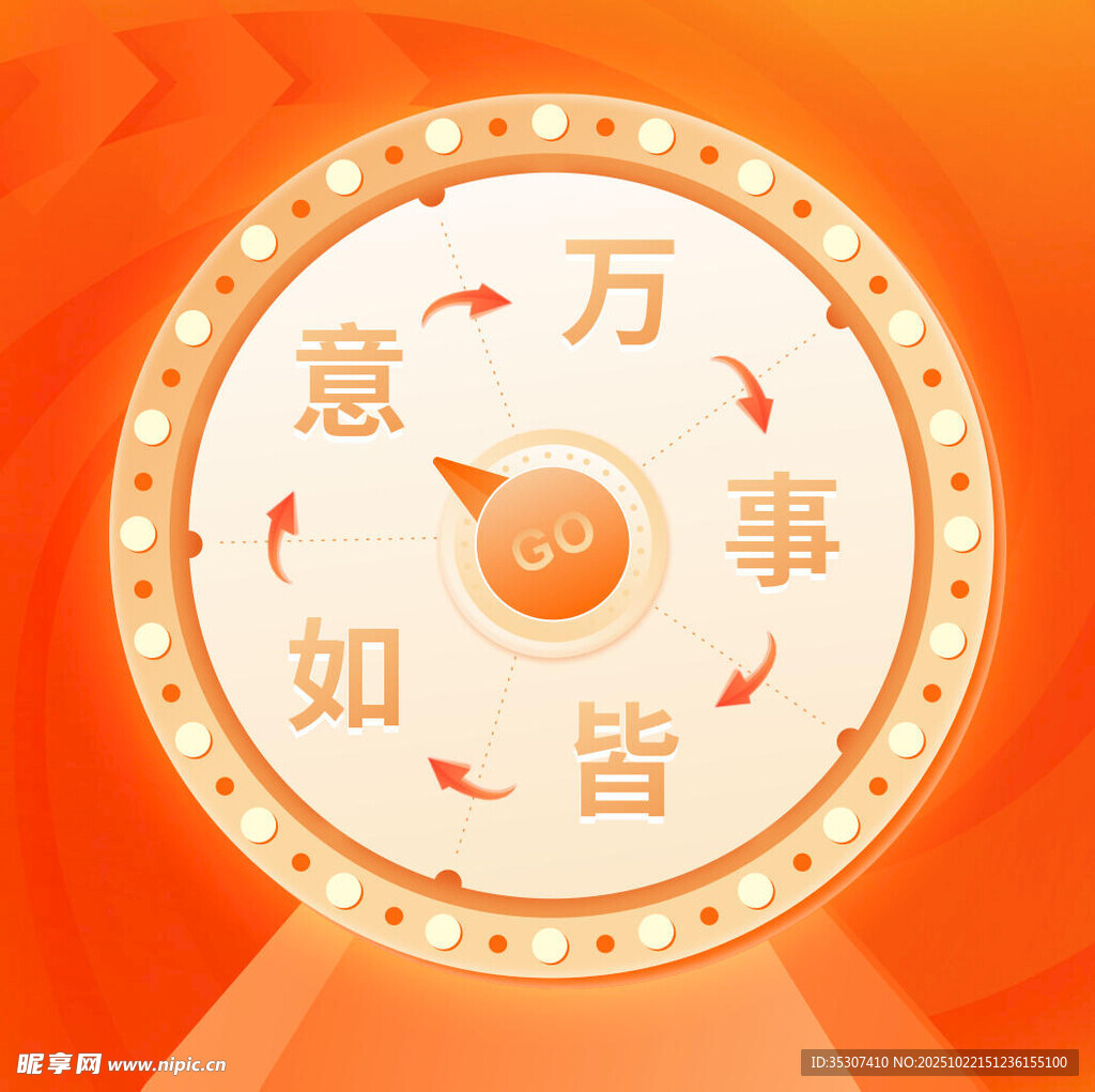 万事皆如意幸运大转盘