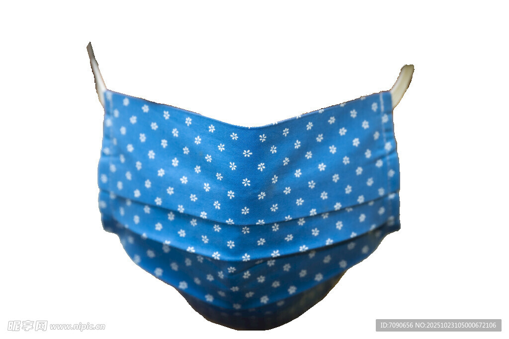 蓝色波点可爱风儿童口罩