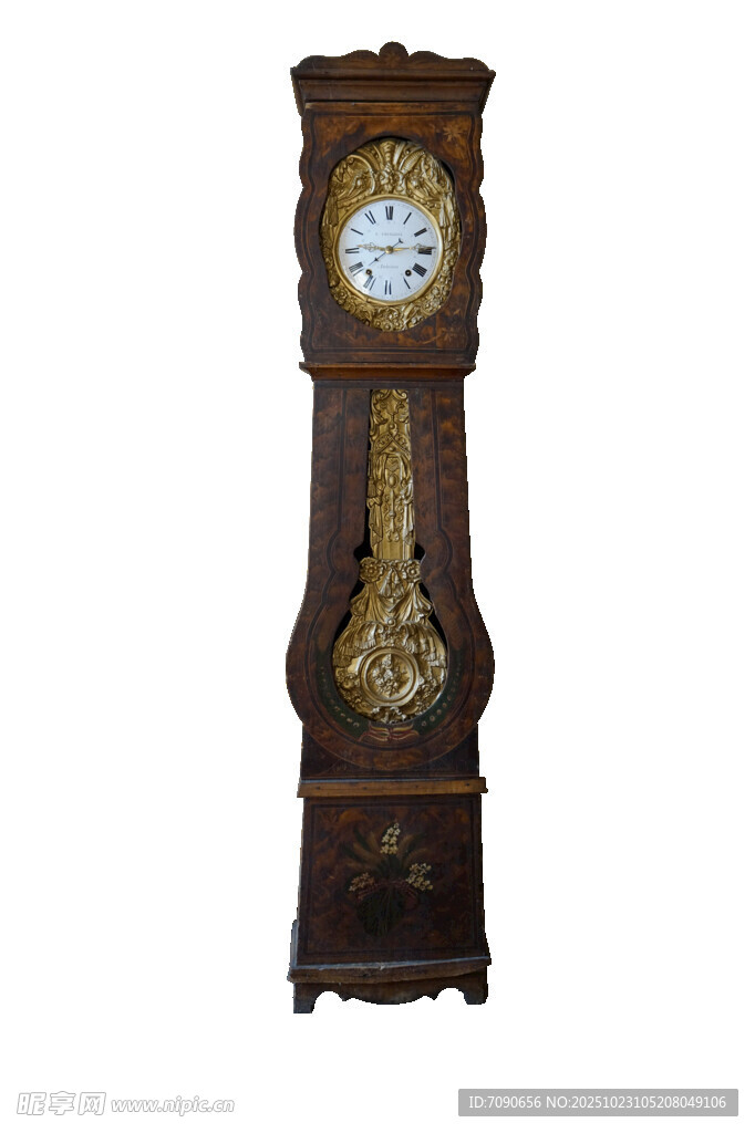 古典雕花落地钟