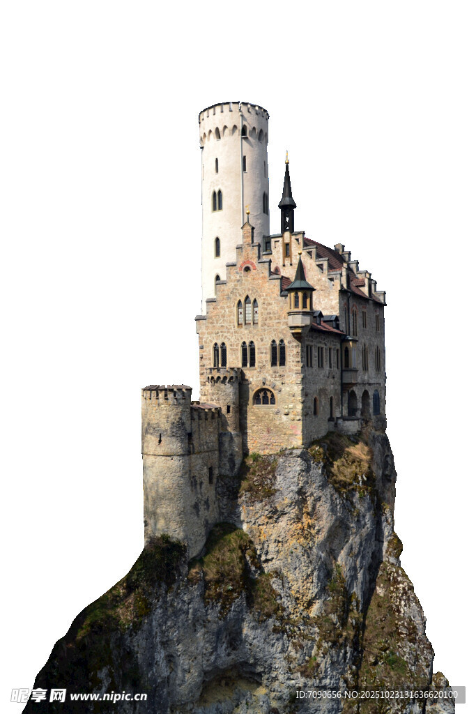 悬崖上的古老城堡