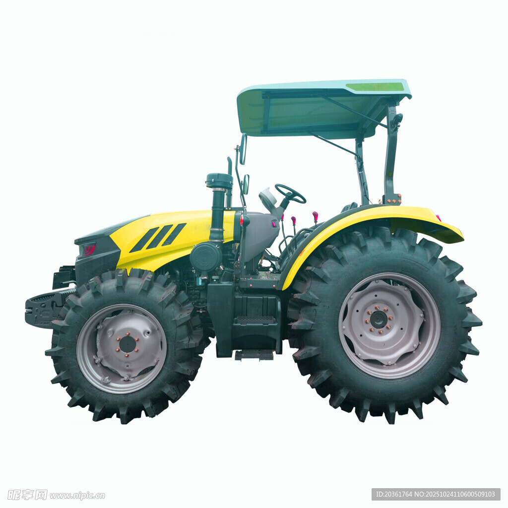 黄色农用拖拉机