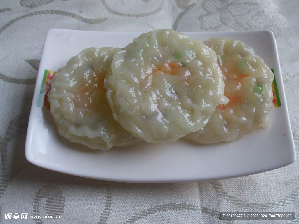 虾仁蔬菜糯米饼