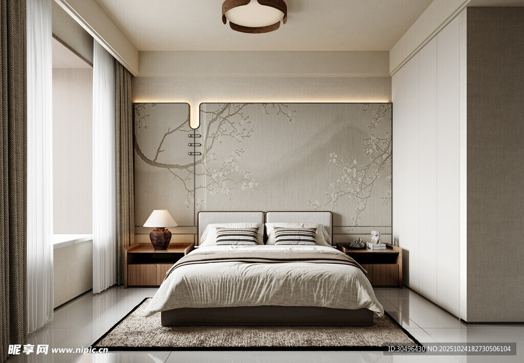 现代简约风卧室室内设计