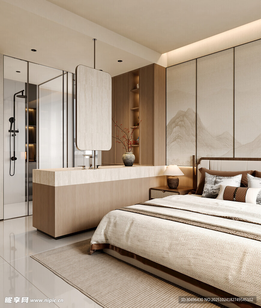 现代简约风卧室室内设计